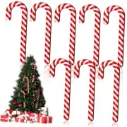Large Size Christmas Wood Candy Canes for Tree Rustic Christmas Decor 12 Inch 8