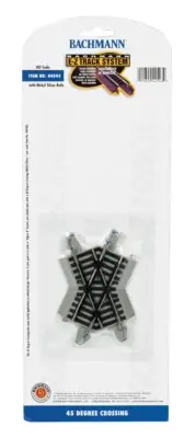 NEW Bachmann 44543 EZ-Track 45-Degree Crossing HO Scale FREE US SHIP