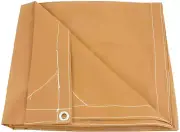 Canvas Tarp Tarpaulin Cover 21 Mil Multipurpose Heavy Duty Waterproof 10X12 Feet