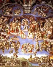 MICHELANGELO THE LAST JUDEGMENT ARTWORK 8X10 GLOSSY PRINTED PHOTO