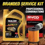 Ryco Oil Filter 7L APX5W30C23 Engine Oil Service Kit for Fiat 500 150 1.3L 08-On