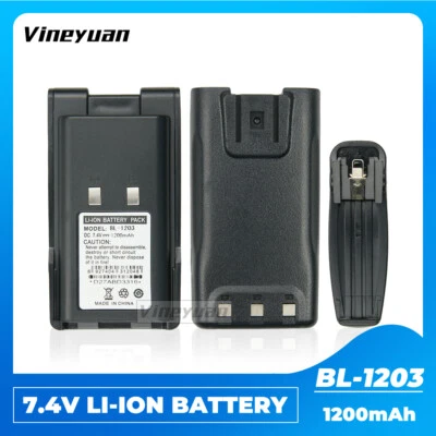 1PC BL1203 Replacement Battery for HYT TC600 TC-600V Two Way Radio Walkie Talkie