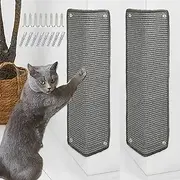 Cat Scratch Protection Cat Scratching Mat Sisal Cat Scratching Mat for Cat Cat Scratching Mat for Sofa Furniture Door Scratch Protection 60 × 25 cm (Grey)