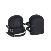 KneePro Roofers Protective Knee Pads with Heavy Duty Foam Padding - Black - U...