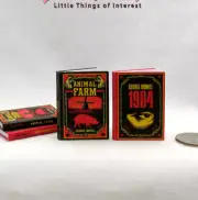 1:6 Scale ANIMAL FARM & 1984 -2 Pc Readable Illustrated Books Playscale Barbie