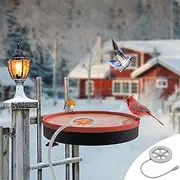 Bird Bath Heater for Outdoors in Winter 500w Aluminum Heater De-Icer with Thermostatically Controlled, Keep Water from Freezing, Birdbaths Pond Heater for Patio Yard and Lawn /1332