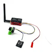 SLONWAKE 5.8G 48CH 5W FPV Transmitter Kits 200mW 500mW 1200mW 5000mW Adjustable VTX with 1200TVL 2.5mm Camera Dual Cooli