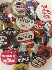 BLOWOUT 2020 Trump Re-Elect Assorted Button Lot Of 50 Free Priority Shipping!!