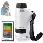 Kids Mini Portable Microscop,High-Definition Eye Protection,Students Scientific