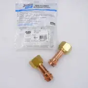 2 Pack Parker MZK-F12-HNBR 3/4" Copper ZoomLock MAX SAE Flare Fittings