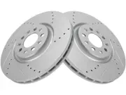 Front TRQ Brake Rotor Set fits Jeep Cherokee 2014-2021 12NGMM (for: Jeep)