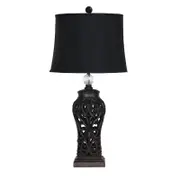 Oriel Lighting Dorne Classic table lamp - Antique Black 35cm