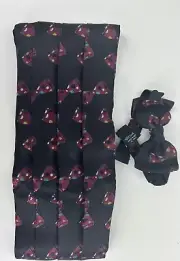 Made In Italy. 100% Pure Silk Geoffrey beene Bow Tie and Cummerbund Set