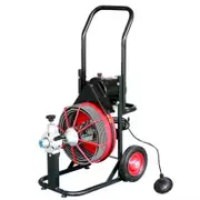 Drain Cleaner Drum Machine Pipe Dredge Sewer 75FT x 3/8 Inch Auger Snake Cleaning 8 Cutter