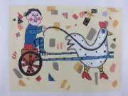 Maggie DRIVING THE SULKY Hand-Painted Needlepoint Canvas by Barbara Olsen NEW