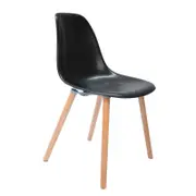 SK Designer Living | Replica Eames DSW Inspired Chair | Black & Natural