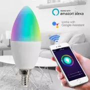 Zigbee Tuya E14 E12 Smart Candle Bulb RGBCW 5W LED Lamp Smartthings Remote Contr