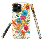 For iPhone 12 Pro/12 Tough Protective Cover, Floral Symphony