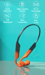 Bone Conduction Headphones Bluetooth 5.0 Wireless Earbuds Outdoor Sport Headset