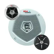 BOSS MR65G3 250-Watt 6.5in 2-Way Full Range Marine Speakers with Interchangeable
