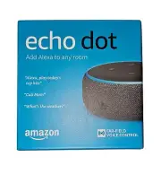 NIB Amazon Echo Dot (3rd Generation) Smart Speaker - Charcoal Unopened Box