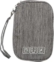 Portable Cable Organizer Bag Compact Tech Case for Travel Stylish Storage for Cables Chargers Earphones Accessories for Vacation Business Trip Office Daily Use
