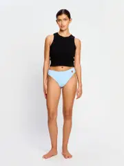 [West Ham X Modibodi] West Ham United Women X Modibodi Seamfree Thong Light Cerulean Blue