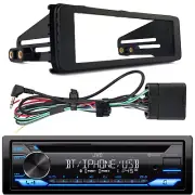 JVC KD-TD72BT Bluetooth USB/AUX/AM/FM/CD Receiver, Harley 98-2013 Install Kit