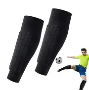 Football shin guards, honeycomb shin bone, calf compression sleeve, support of shin splints, breathable walls, protective equipment, shin guard pads for football