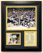 Legends Never Die Unisex NHL St. Louis Blues 2018-2019 Stanley Cup Champions Framed Double Matted Photos 12747U-P