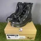 Dr. Martens Air Wair Women’s Size 7 1460 Faux Fur Lined Leather Lace Boots Black