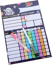 COMNESTBI 1 Set Reusable Chart with Magnet for Behavior Rewards Fun Household Incentive Chart Encourage Habits Easy to Stick Fridge Surfaces