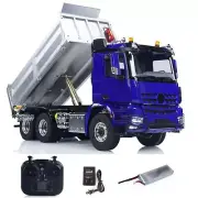 6WD Metal Chassis 1/14 RTR Remote Control Hydraulic Tipper RC Dumper Light Sound