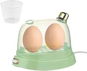 Egg Boiler Machine, 120W Small Electric Egg Steamer, Automatic Cooker with Warming Function, Electric Egg Cooker with Auto Shut Off, Rapid Heating Egg Boiler for Home, Campsite, Apartment