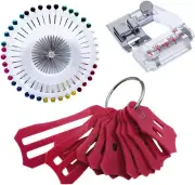 10 Pcs Multi-Sizes Sasher Tool,Quilting Folding Fabric Tape Maker with 40 Pcs Qu