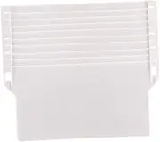 Ciieeo 10PC White Plastic Bottom Plate Weights for Vertical Blinds Roller Blind Accessories for Straightening Slats Home Office Use
