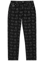 Billionaire Boys Club Diamonds And Dollars Printed Slim-leg Jeans - Black - 36 (W36/ XL) 36 (W36/ XL)