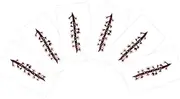 5 Stitches Scars Temporary Stickers | 6- Halloween Wound Temporary Tatoo Sticker - Halloween Cosplay Props Accessories Kext-au