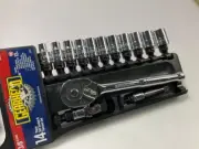 Gearhead GH4252 3/8" SAE Drive Socket & Ratchet Handle Set, 14-Piece