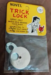 Vtg Novel Trick Lock, NOS in unopened original packaging, Japan