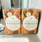 NEW Yardley Lot of (2) London Oatmeal & Almond Nourishing Bath Bar 2 Pack