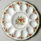 Royal Doulton Royal Albert Old Country Roses 11" Deviled Egg Tray Platter BNIB