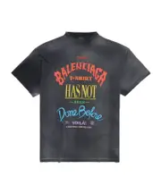 Balenciaga Not Been Done Oversized T-Shirt 1,2,3,4 Vintage Black
