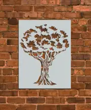 Oak Tree Stencil