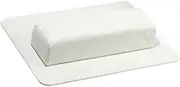 koolsoo Nail Arm Rest with Table Mat,Manicure Armrest Cushion Easy to Clean Nail Arm Holder,Nail Hand Elbow Rest for Manicure,Home, White