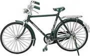 Vintage Bike Model High Simulation Rotatable Wheel Exquisite Details Mini Bike for Desk Bookshelf Decoration Retro Style Metal Toy