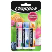 ChapStick Lip Balm, Superfood Collection 3-Pack – FREE SHIPPING - NEW