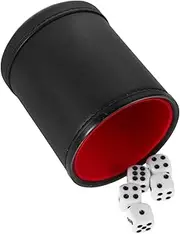 Generic Dice Shaker Cup with Felt Lining Chic Design for Party Games Family Dice Games Complete for Entertainment Dices for Bars and Home Use
