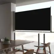 Outdoor Patio Retractable Side Awning Sun Blinds Privacy Screen 80x300cm