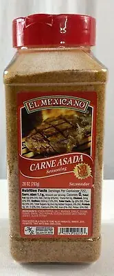 El Mexicano Carne Asada Seasoning No MSG 28 oz NIP